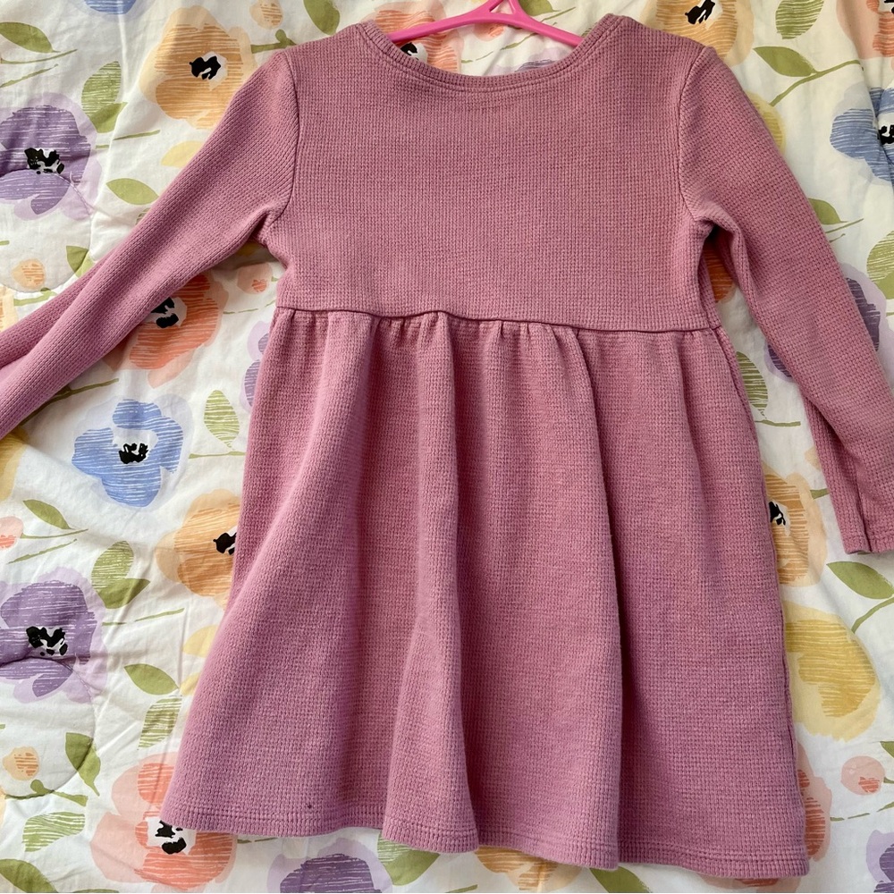 Old Navy Mauve Long-Sleeve Knit Dress